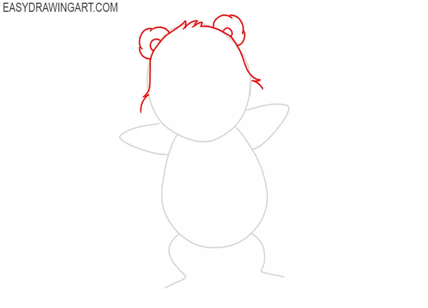 how to draw a blue care bear