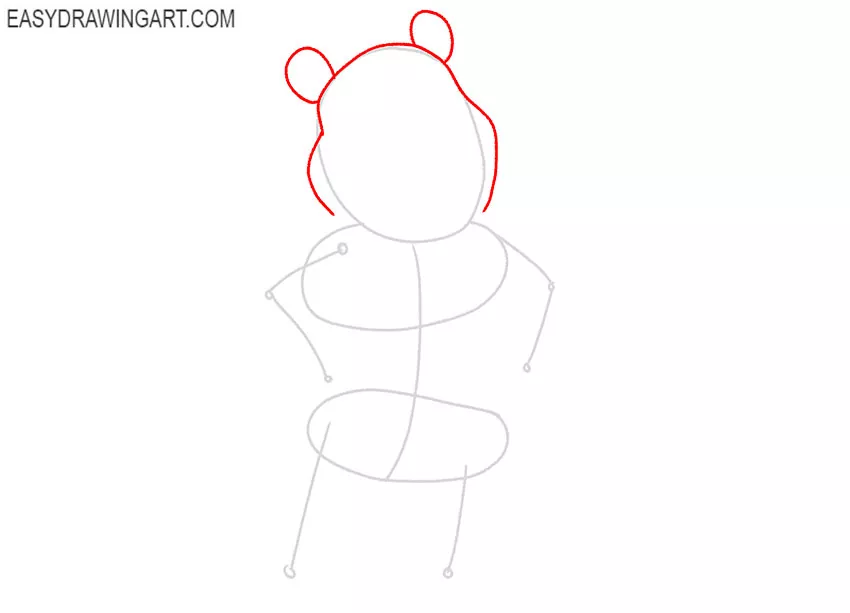 how to draw winnie the pooh cute and easy