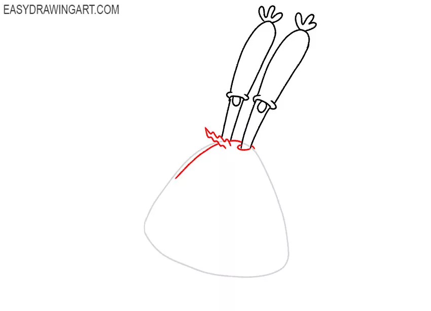 how to draw mr krabs easy