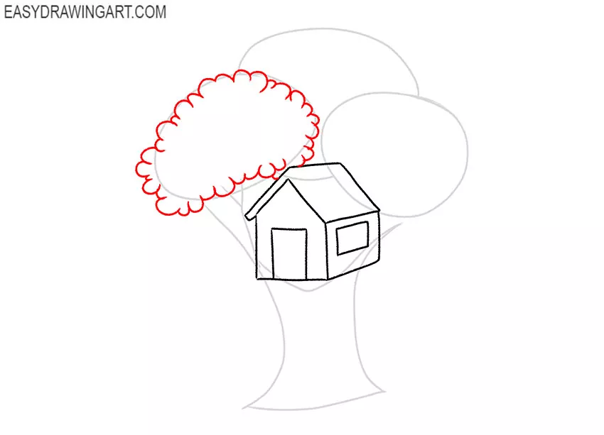 how to draw a treehouse draw so cute