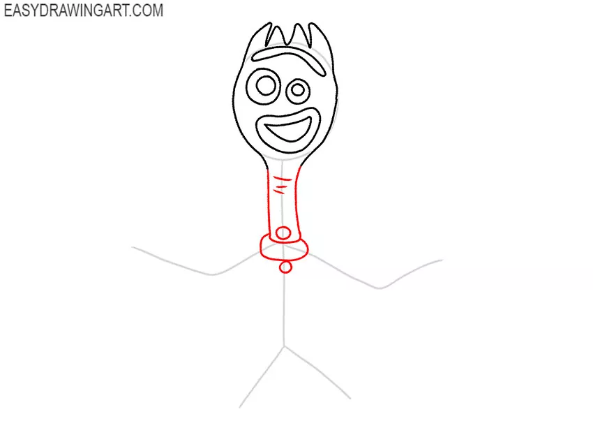 how to draw forky art hub
