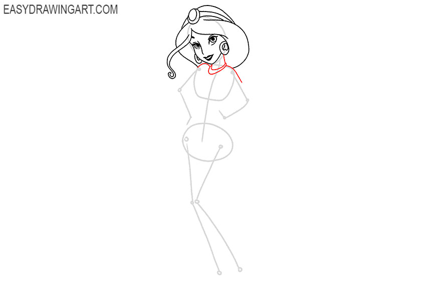 how to draw jasmine full body