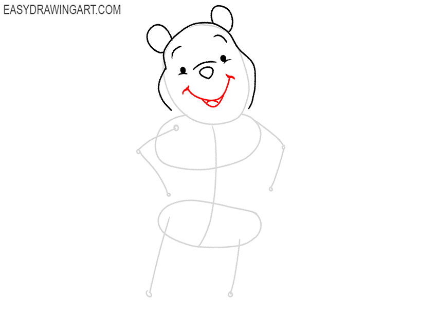 how to draw winnie the pooh easy
