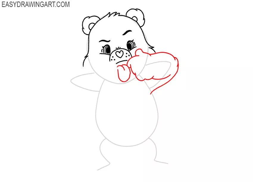 care bear drawing outline