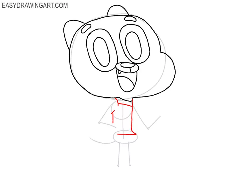 cartoon how to draw gumball