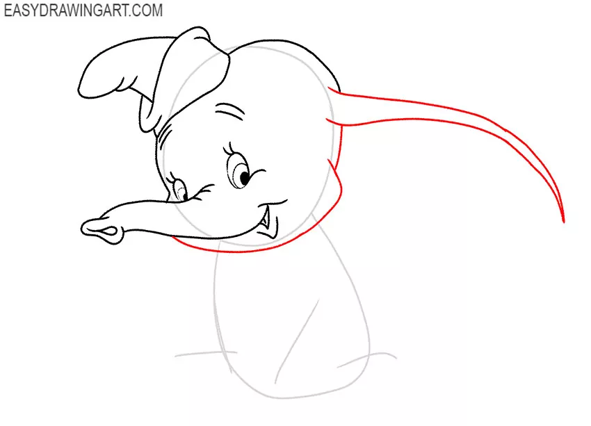 dumbo drawing easy