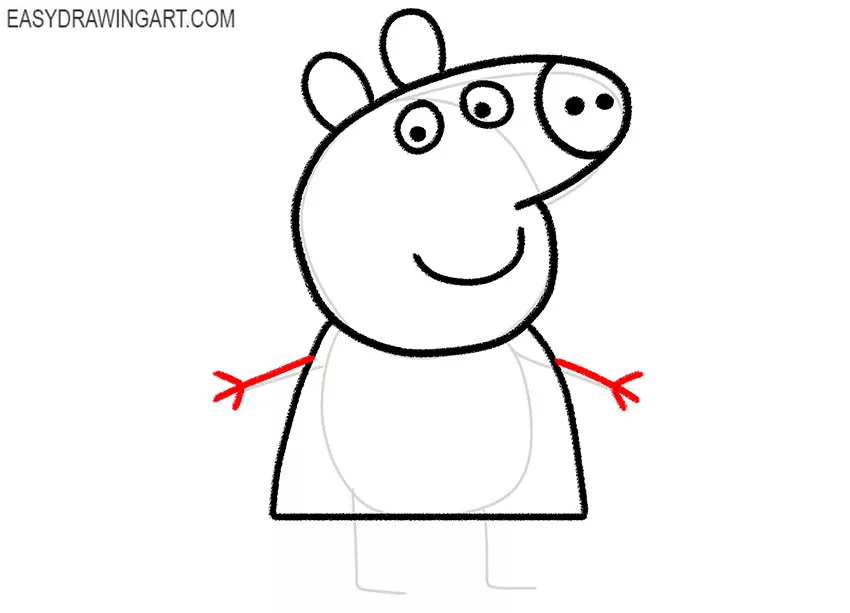 How to Draw Peppa Pig With Photos  FeltMagnet