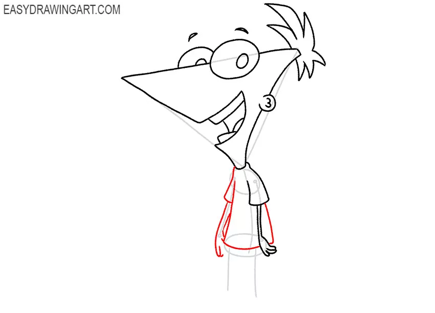 phineas drawing easy