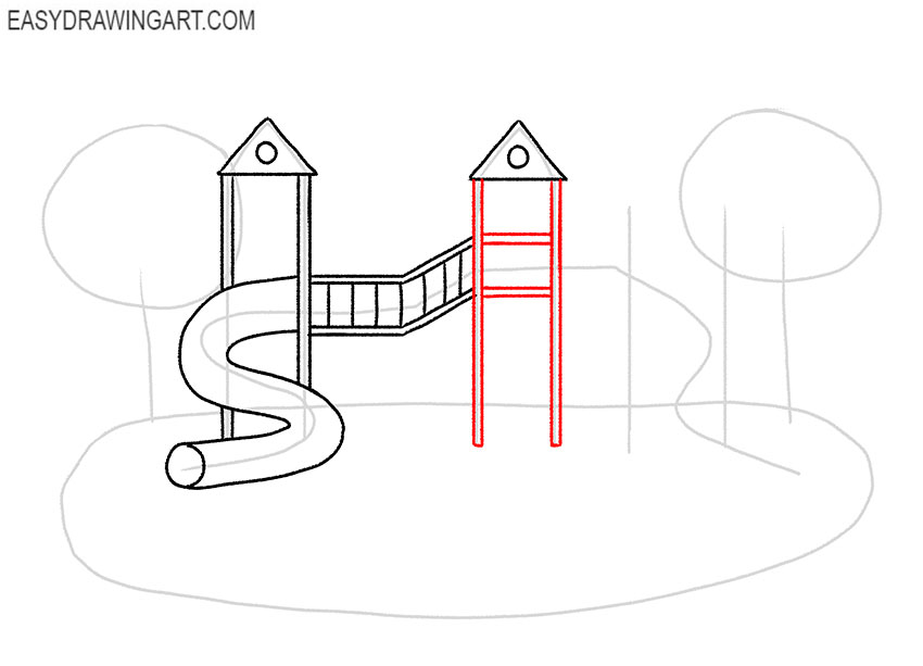 simple playground drawing