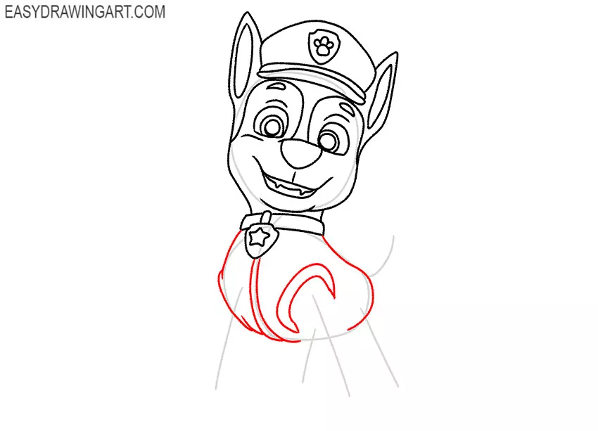 chase from paw patrol drawing lesson