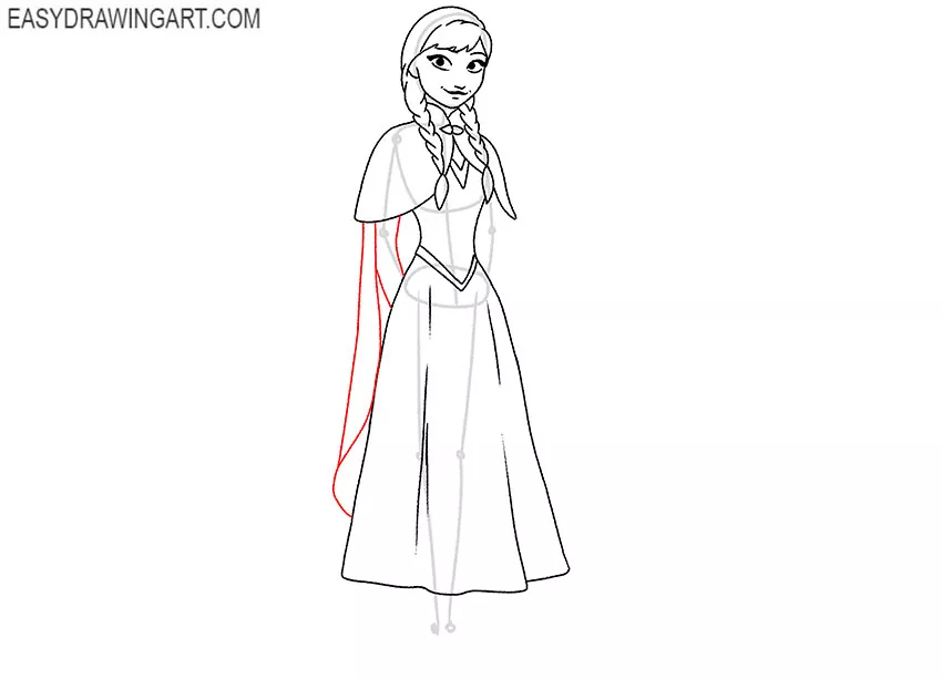 easy to draw anna from frozen