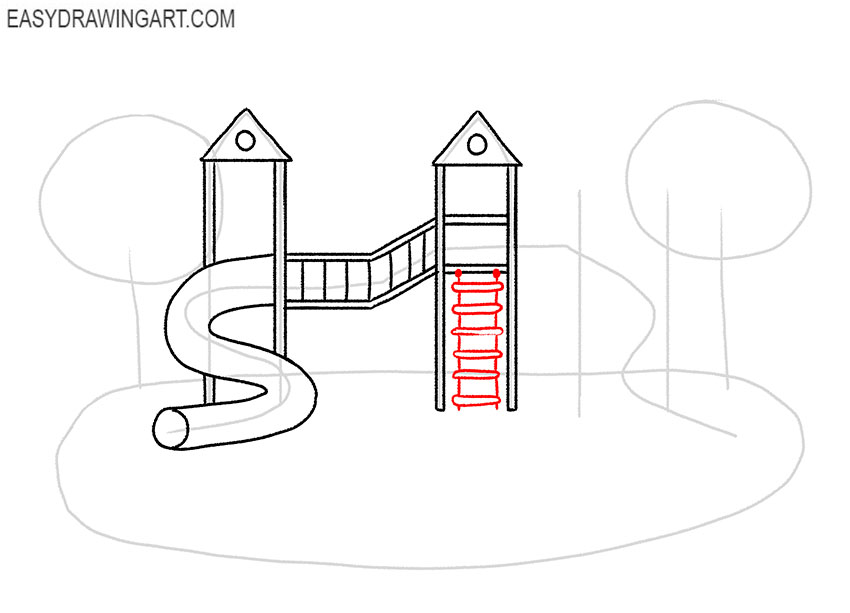 playground drawing for kids