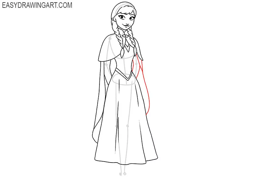 anna frozen simple drawing