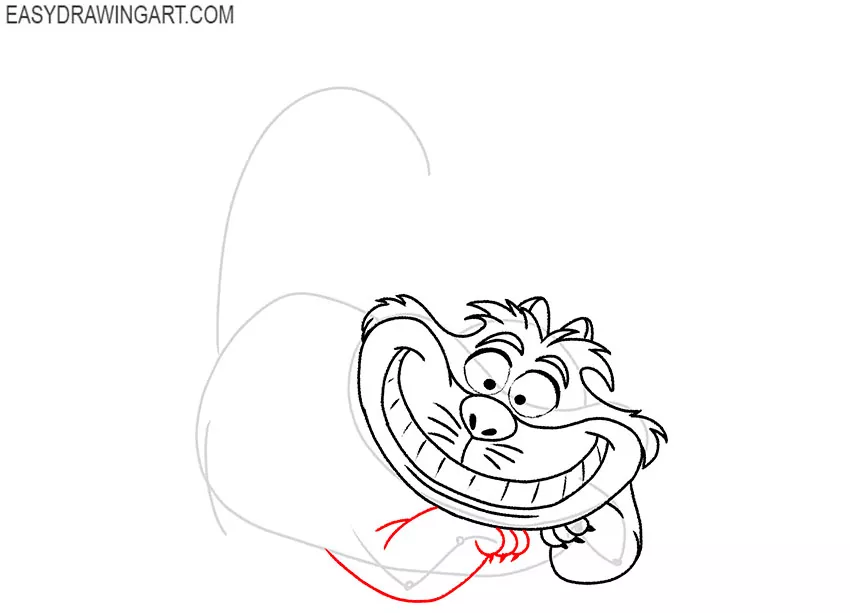 drawing cheshire cat