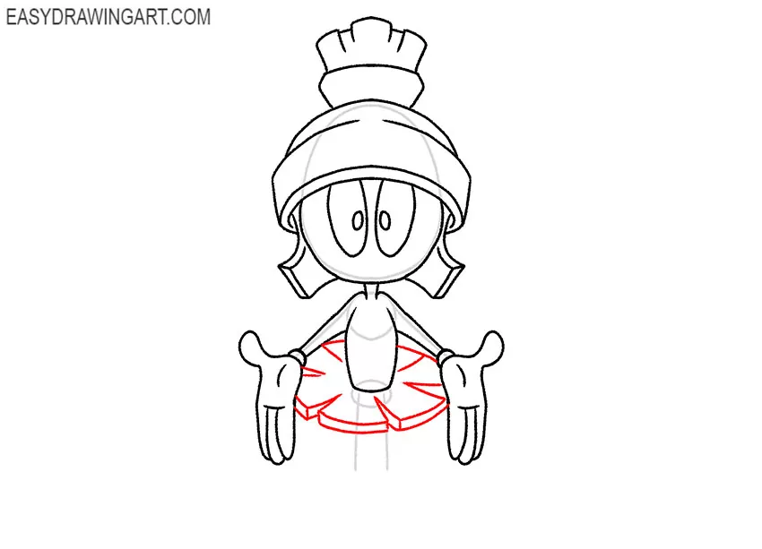 easy marvin the martian drawing