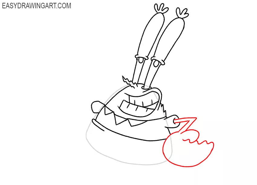 mr krabs drawing easy