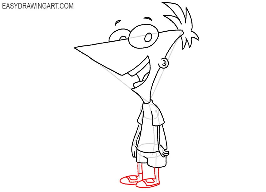 phineas and ferb drawing