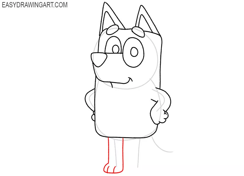 bluey drawing easy