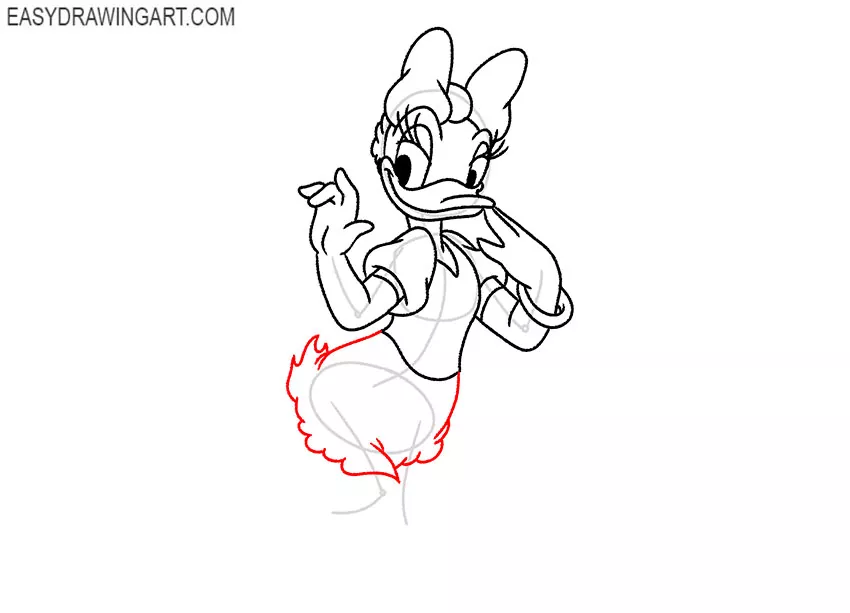 daisy duck drawing guide