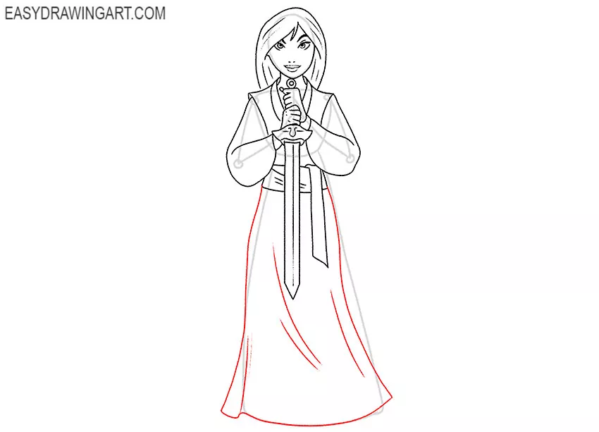 disney mulan drawing