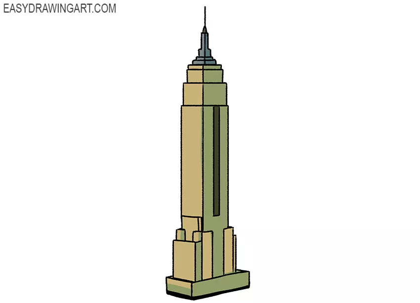  empire state building sketch easy