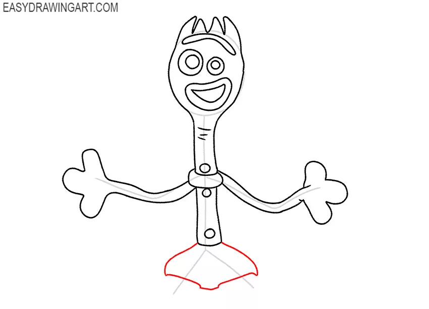forky from toy story drawing
