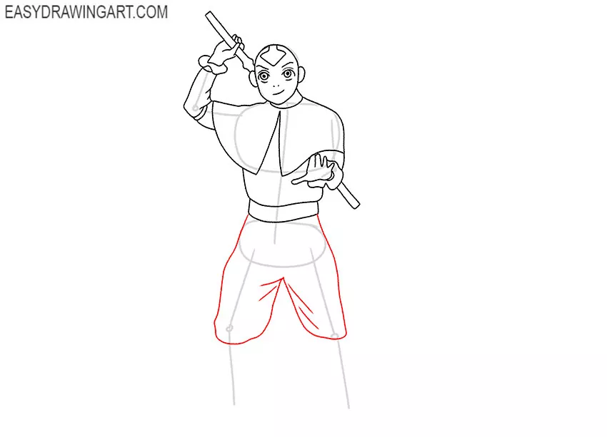 how to draw aang from avatar
