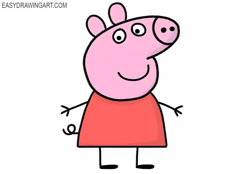 How to Draw Peppa Pig - Easy Drawing Art