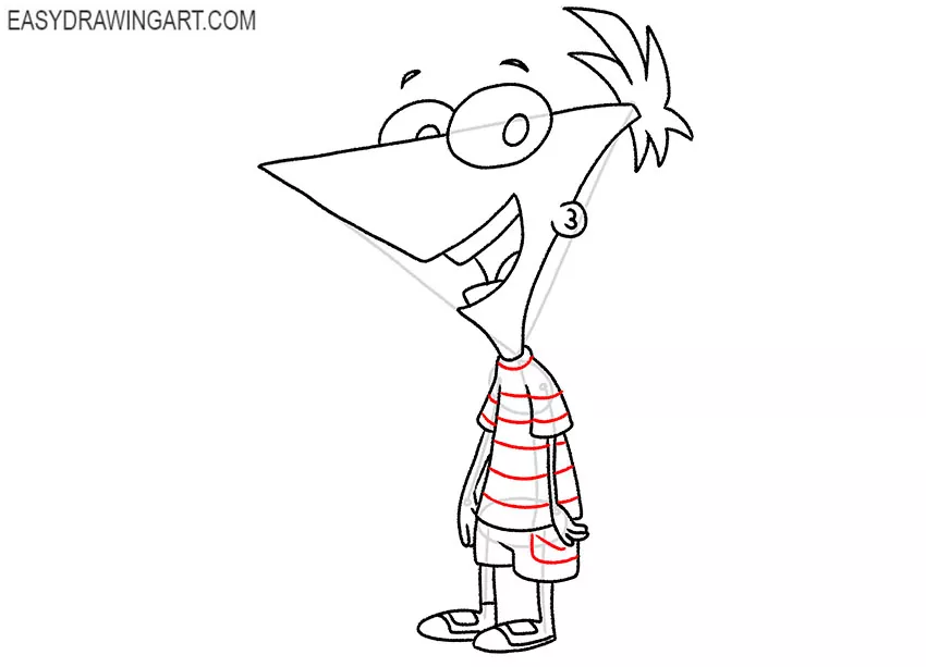 phineas and ferb drawing easy