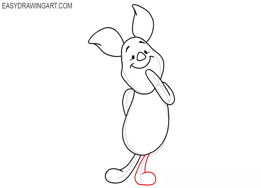 piglet drawing step by step