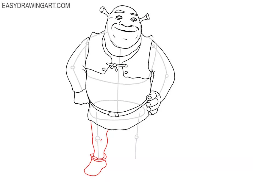 shrek drawing easy