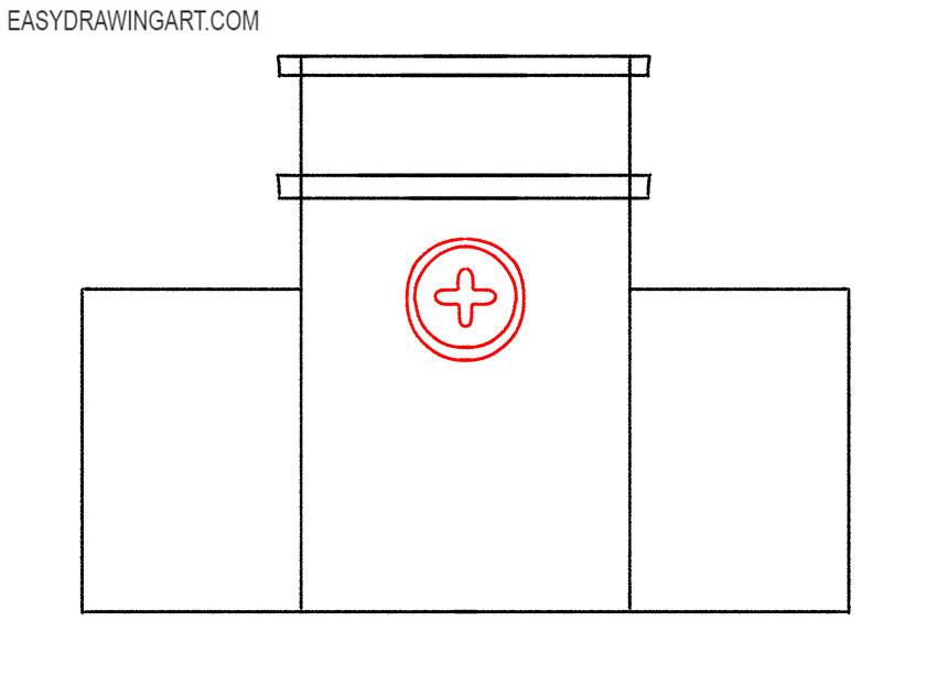 how to draw a hospital building