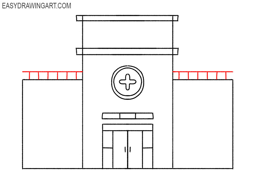 how to draw a hospital art hub