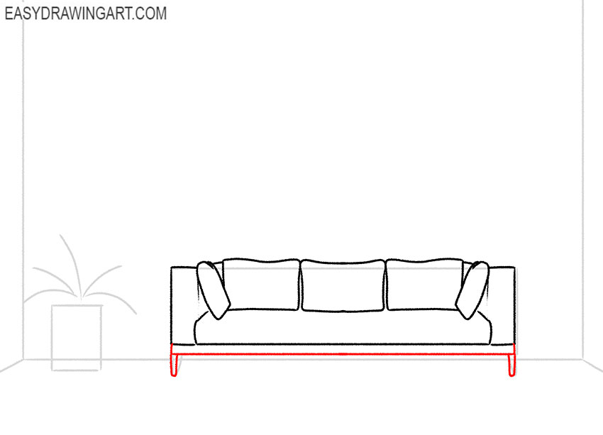 how to draw a 3d room step by step