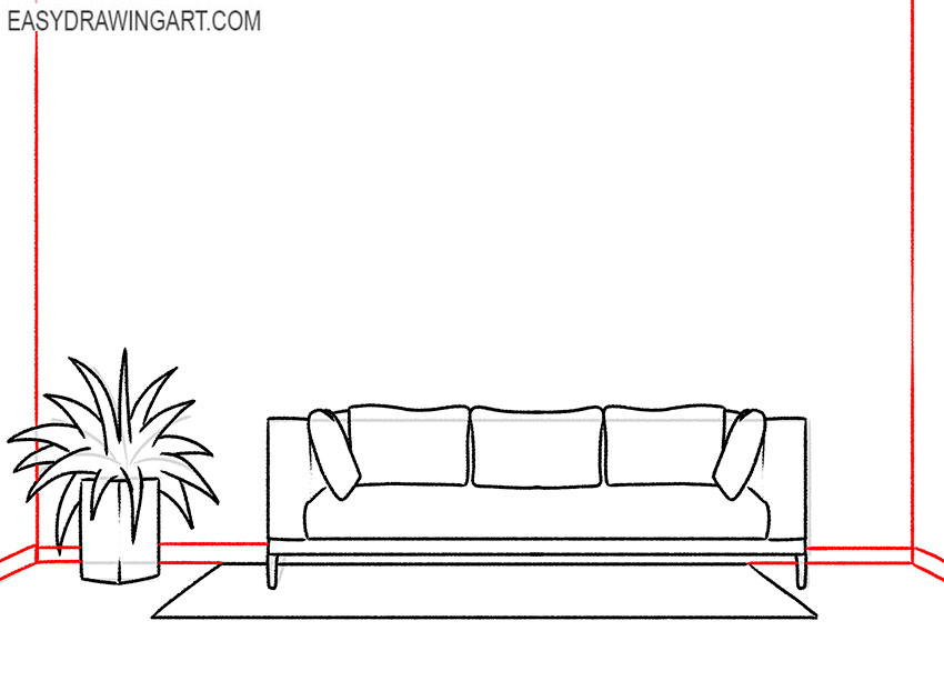 living room drawing
