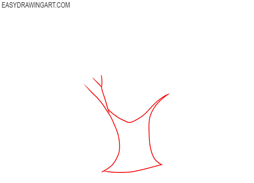 how to draw a treehouse easy