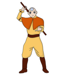 how to draw aang