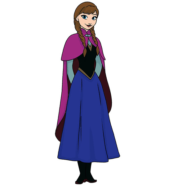 Elsa and Anna coloring page - Coloring pages Child