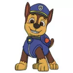 How to Draw Chase from PAW Patrol