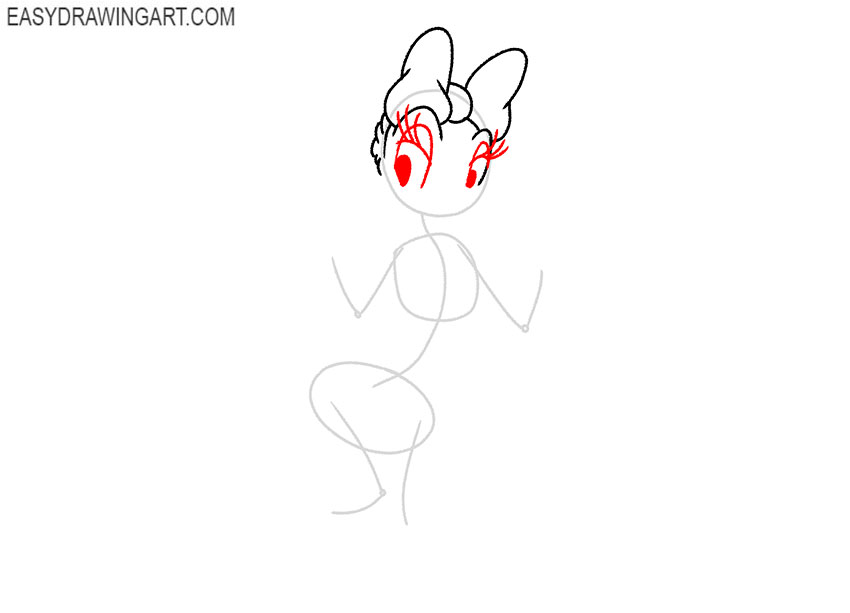 how to draw baby daisy duck