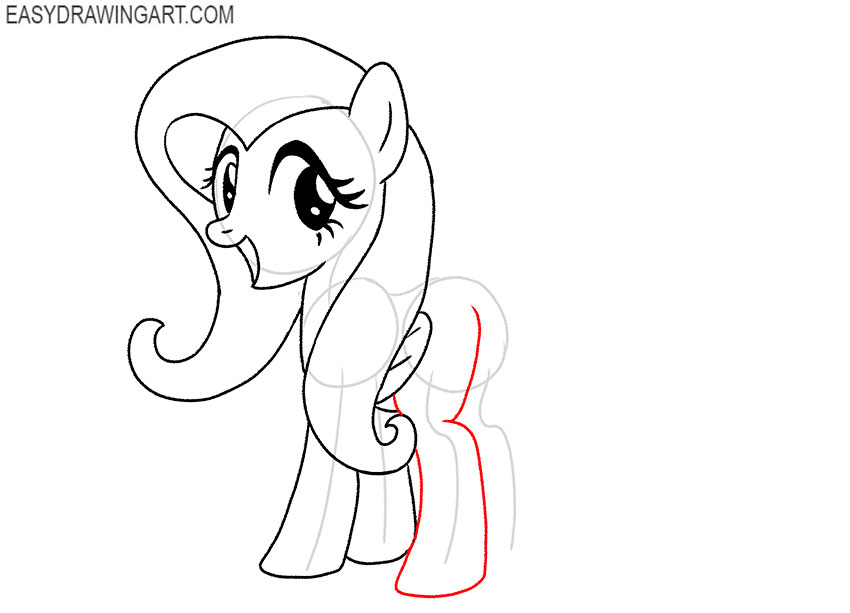 cute fluttershy drawing