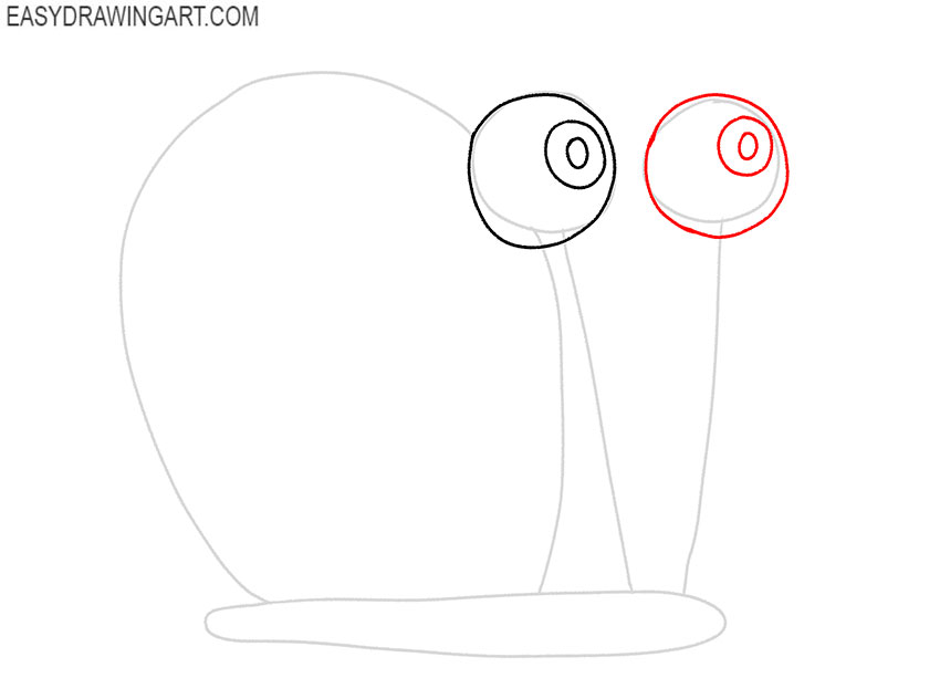 draw gary the snail