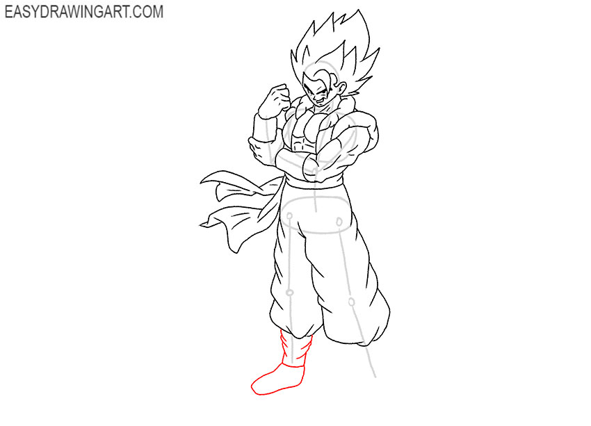gogeta drawing easy