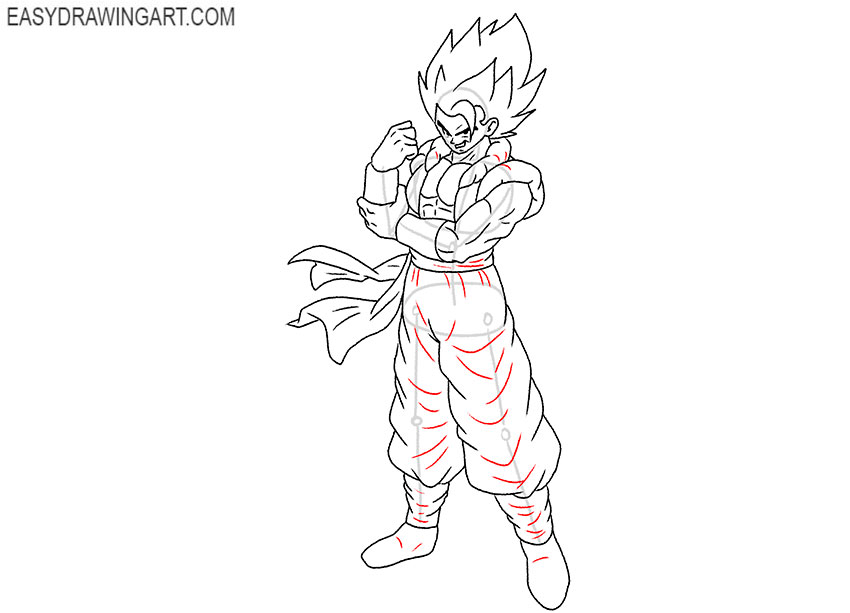 gogeta blue sketch