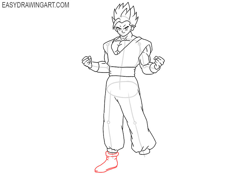 gohan drawing tutorial