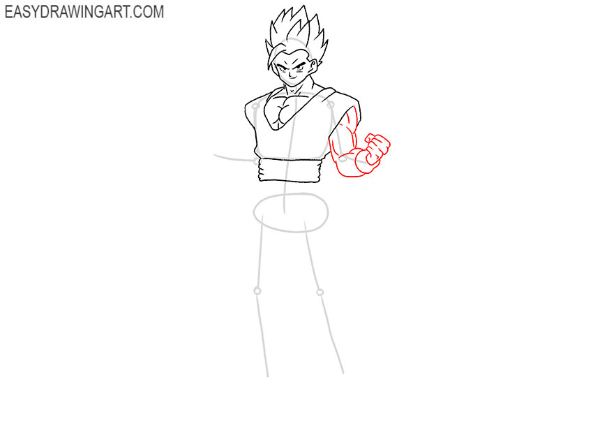 gohan drawing easy