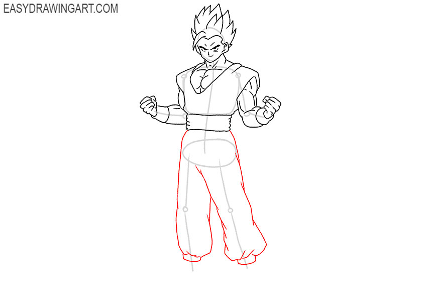 easy gohan drawing