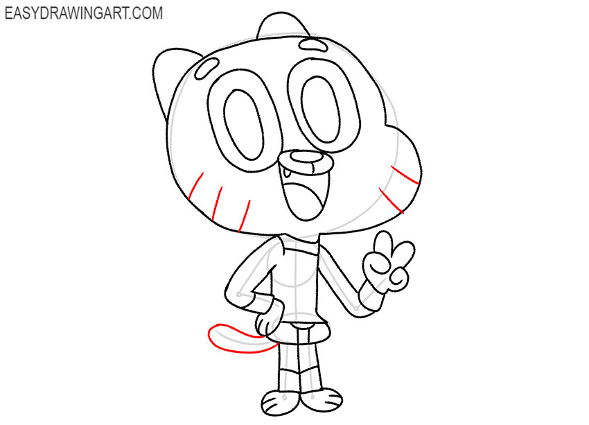 gumball characters drawing
