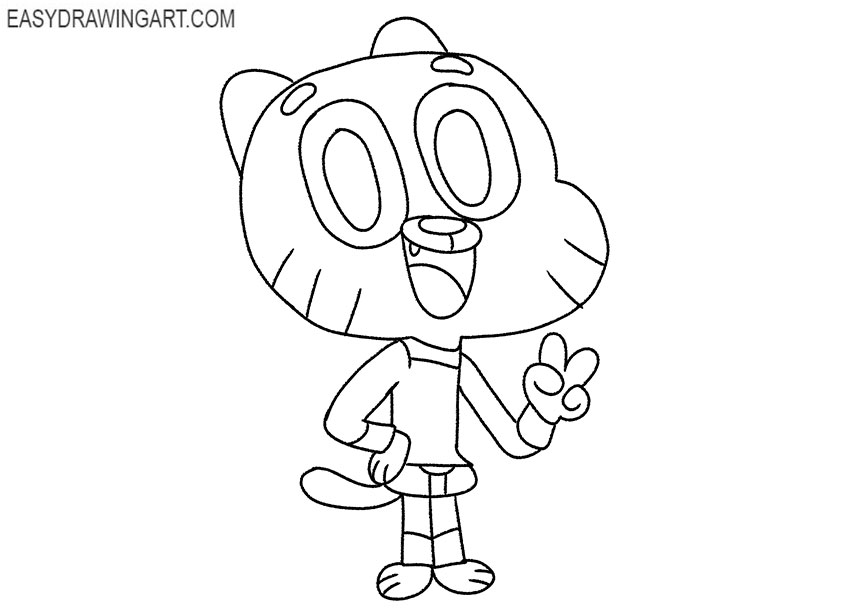 cute gumball drawing