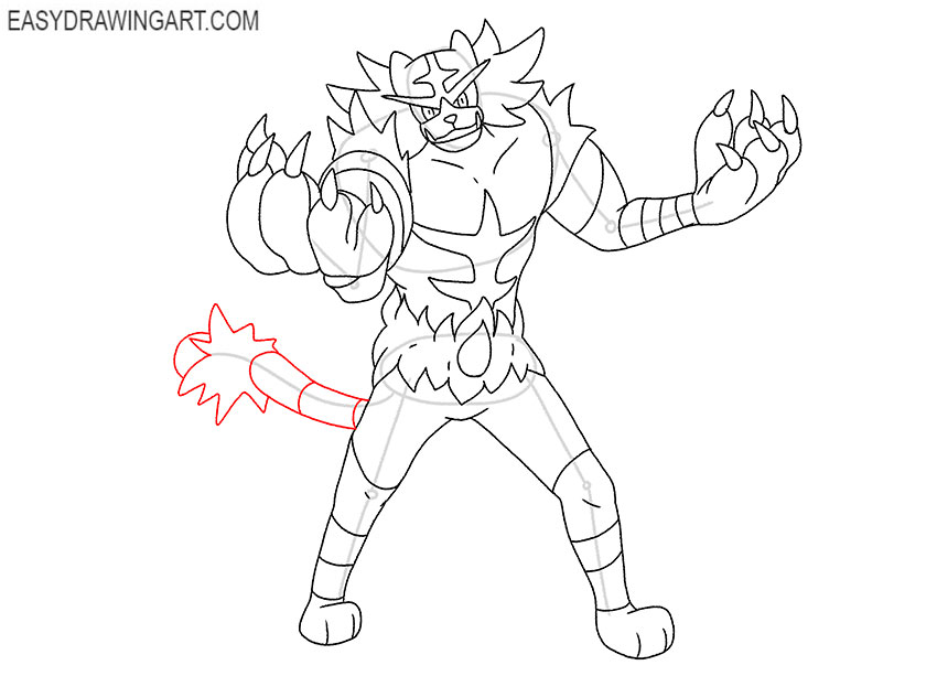 incineroar drawing guide
